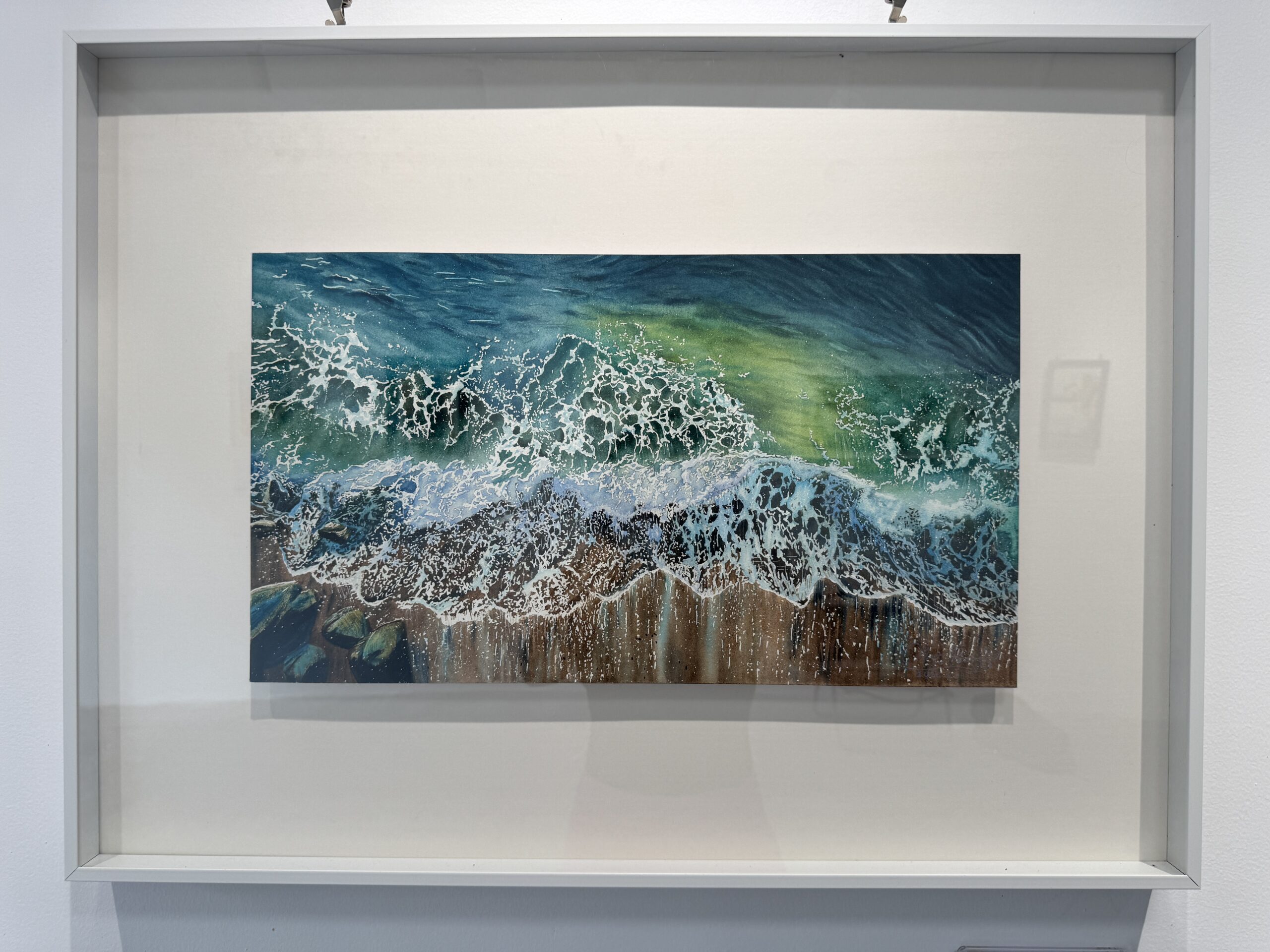 Coastal Luminescence | Original Seascape Watercolor (Below the Water Series) - Image 2